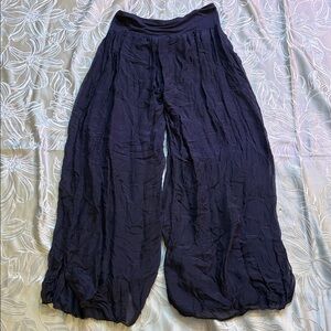Source Unknown Wide Leg Balloon Pants in Navy